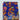 Vibrant Blue Dupatta with Orange Floral Design and Golden Border: A Stylish Statement Piece