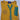 Enchanted Blooms: Radiant Yellow Cotton Shalwar Top with Golden Flower Patterns and Teal Blue Neckline and Sleeve Line for girls XXL