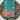 Semi Pattu - Teal Blue with Dark Blue Border